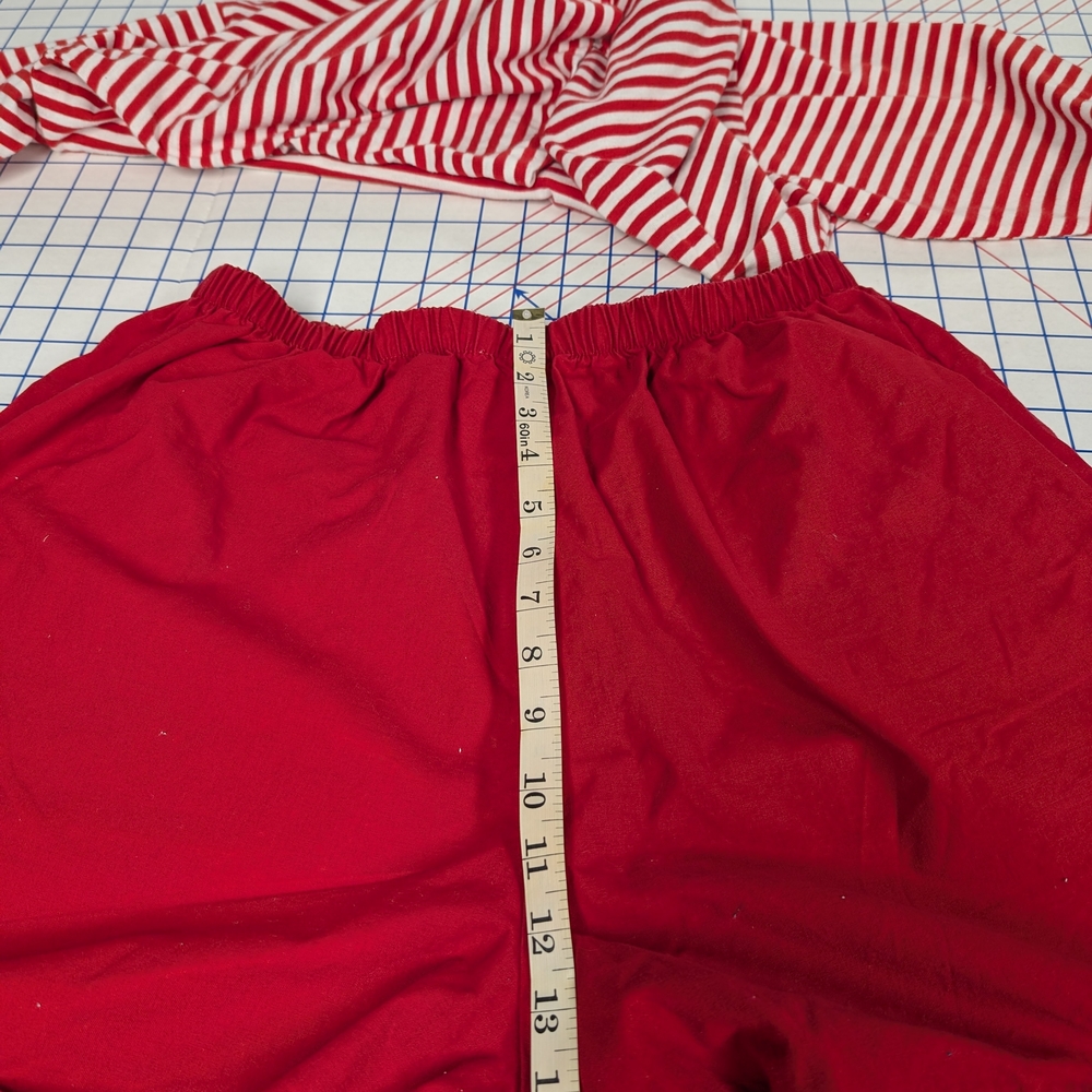 Vintage Maternity Dividends Red and White Striped Top with Dan Howard Red Shorts - Picture 11 of 16